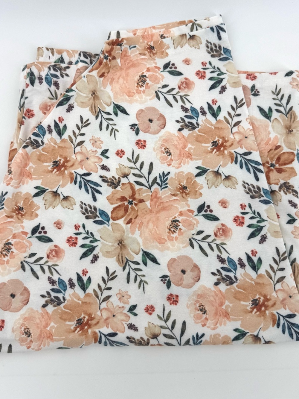 Copper Pearl Autumn Pink/Peach Floral Nursing Cover